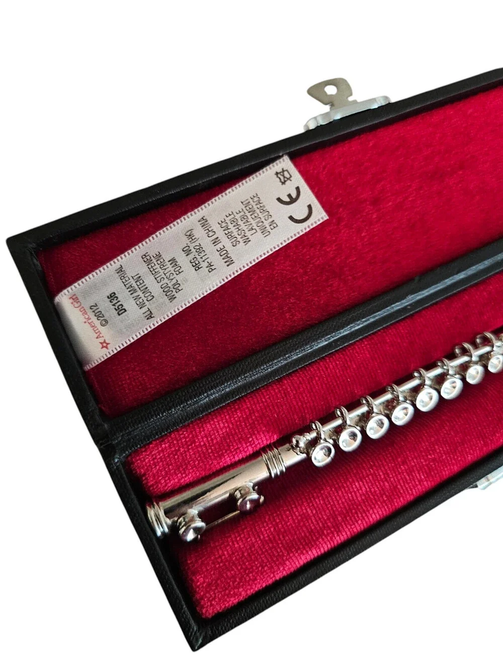 American Girl Doll Truly Me Silver Metal Flute Black Case 2012 Music Instruments